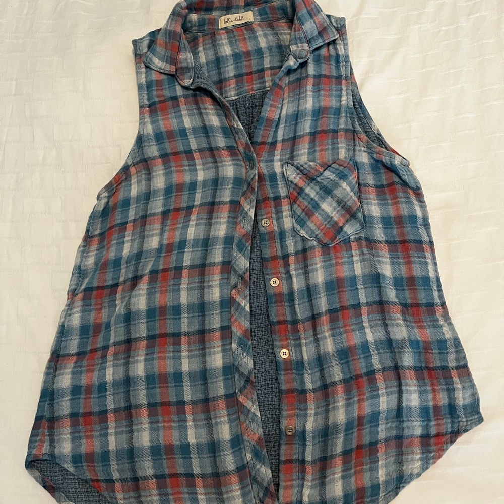 Bella Dahl Plaid Button-Up Shirt